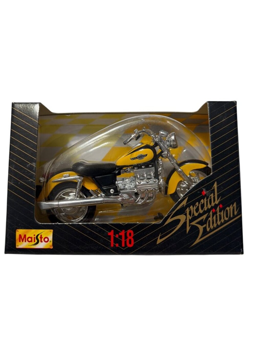 Maisto 1:18 Scale Special Edition Honda Valkyrie Yellow Die-Cast Motorcycle Mode